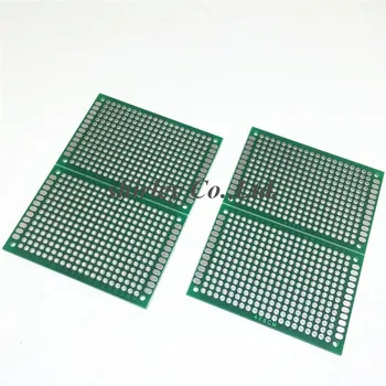 100buc 4x6 cm PROTOTIP PCB 4*6 panou dublu strat/cositorire PCB Board Universal dublă față-Verso PCB 2.54 MM tabla 4*6