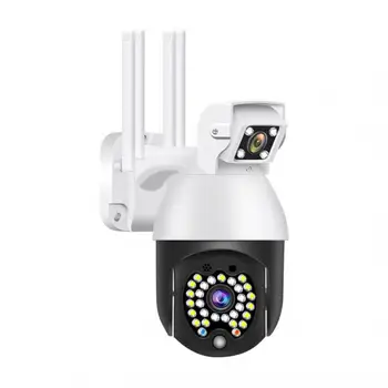 1080P Wifi Wireless PTZ Camera IP Wireless Dual Lentile CCTV HD de Securitate în aer liber Cam 29 Led-uri IR Viziune de Noapte de Lumină LED, rezistent la apa