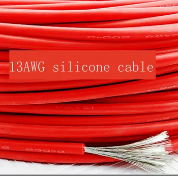 10metre 13AWG Moale de Silicon, Cablu 2.5mm2 Ultra Flexiable Linie de Test Fir Roșu Negru Alb Albastru Verde Galben Portocaliu