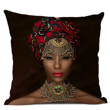 2020 femeile Africane lenjerie de față de pernă față de pernă față de pernă canapea masina acasa decorative salon de 45x45cm dropshipping