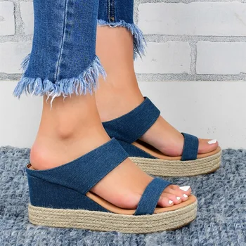 2020 Incaltaminte Femei Sandale De Vară Solid Cu Fund Gros Sandale Plate Pentru Femei În Stil European Doamnelor Pantofi De Imprimare Sandale