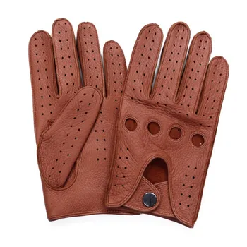 2020 New Sosire Lux Barbati Din Piele Mănuși Piele Mănuși De Moda Bărbați Respirabil Conducere Mănuși Cu Un Deget Pentru Bărbați