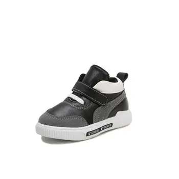 2020 Noua Moda Pentru Copii Pantofi Casual Copii Toamna Baieti Adidasi Pantofi Copilul Pu Piele Copii Pantofi Alb-Negru Pantofi Sport