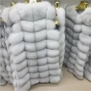 2021women noua naturale blană de vulpe umăr la umăr real blană de vulpe vesta pentru toamnă caldă iarnă de moda, iarna rusească street style