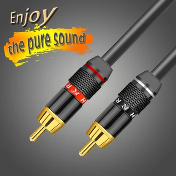 20buc/10Pairs Placat cu Aur Conector RCA RCA male plug adaptor Audio/Video Conector Suport Cablu 6mm black&red 20buc