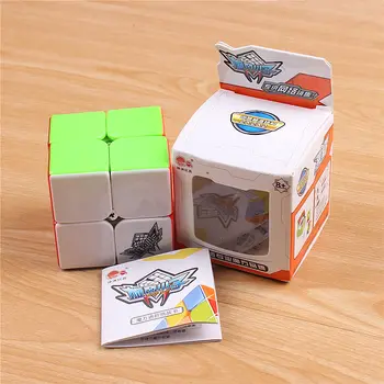 2x2x2 Ciclon Viteză Magic Cube Băieții 2 pe 2 Stickerless poftă de mâncare Puzzle Profesionale Cubul de buzunar de Jucarii Pentru Copii Cadouri