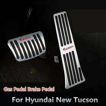 3 PC-uri Pentru Noul Hyundai Tucson 2016 2017 2018 Masina Aliaj de Combustibil Pedala de accelerație Pedala de Frână Pedala de Accelerație Acoperire Pedala