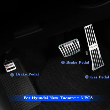 3 PC-uri Pentru Noul Hyundai Tucson 2016 2017 2018 Masina Aliaj de Combustibil Pedala de accelerație Pedala de Frână Pedala de Accelerație Acoperire Pedala