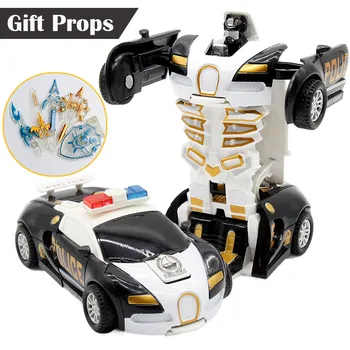 35 Tipuri de Stiluri de O cheie de Deformare Jucării Masina Automata Transforma Robot de Plastic de Sport Masina de Politie Model de Masina Diecasts Jucărie