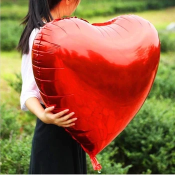 50Pcs 75cm Rosii Inima de Dragoste Baloane Heliu Folie Globos Pentru Nunta Ziua Îndrăgostiților Partid Decor Curtea de Mireasa Decoratiuni Consumabile