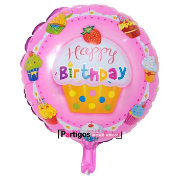 50pcs/lot 18inch la mulți ani balon folie de aluminiu baloane heliu, balon mylar bile pentru copilul partidul de decorare jucării globos