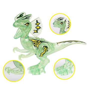 6pcs/set Cristal Transparent Asambla Dinozaur Blocuri Raptor T-rex, Triceratops Mini Model Cărămizi Jucarii Pentru Copii Cadouri