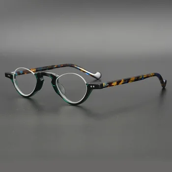 Acetat De Pahare Transparente Cadru Bărbați Femei Jumătate Rim Mici Ochelari De Vedere Optic Miopie Rame De Ochelari Clear Lens Eyewear Oculos