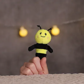 Animal broasca Testoasa Tipa cu stropi de Albine Bug marionetă deget, 4