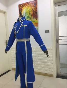 Anime-ul Full Metal Alchemist Cosplay Roy Mustang Costum FullMetal Alchemist uniformă Militară Personalizate