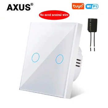 AXUS Standard UE Tuya de Viață Inteligentă 1 Banda 1 Modul WiFi de Perete de Lumină Atingeți Comutatorul pentru Google Acasa Alexa Control Vocal Nu este nevoie neutru