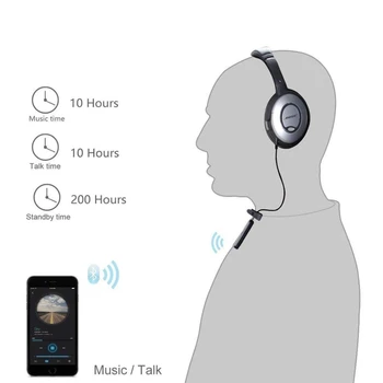 Bluetooth 5.0 Handsfree Stereo Audio Adapter Receptor de Muzică Receptorilor pentru Bose QC3 QuietComfort Confort QC 3 Căști