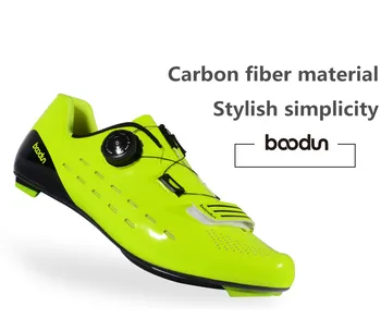 BOODUN Fibra de Carbon Pantofii de Ciclism 2021 Noi, pline de culoare Neagră în aer liber Bărbați Femei de Ciclism Profesionist, Pasionat de Biciclete Rutier Pantofi