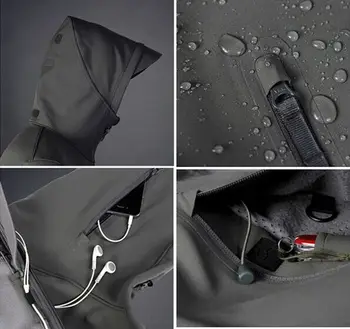 Bărbați în aer liber, Jachete Impermeabile TAD V 5.0 XS Softshell Vânătoare Tinuta Termică Haine Tactice de Camping Drumetii Respirația Costum Sport