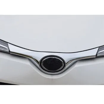 Chrome ABS Masina grila Fata Grila Superioară a Acoperi Logo-ul Trim Styling Pentru Toyota CHR 2016 2017 2018 Crom Accesorii Auto