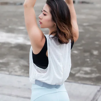 CHU YOGA Sport Femei Yoga Top Dance Cămașă Subțire de Fitness Respirabil Uscat Rapid Veste Antrenament Exercițiu de Libertate de Funcționare T-Shirt V1427