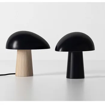 Ciuperci Lampă de Masă din Lemn de Cereale Nordic hotel modern de studiu dormitor art lampă de masă Lampă de Masă