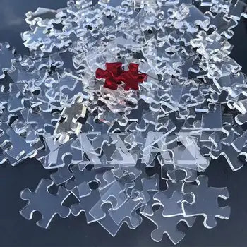 Coșmar nivel de puzzle transparent 109 piese de alb pur iad puzzle super de relief de stres Puzzle Copii puzzle cadou