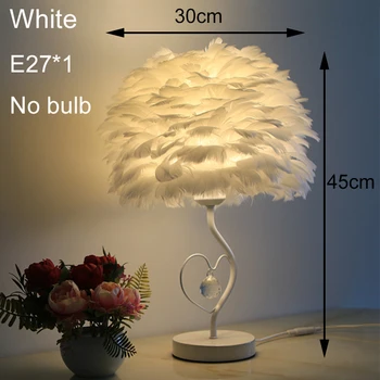 Cristal Pene Lampă de Masă Romantică Lampă de Noptieră Lampa de Birou pentru Camera de zi de Nastere Cadou de Ziua Îndrăgostiților Dormitor Lumina de Noapte E27