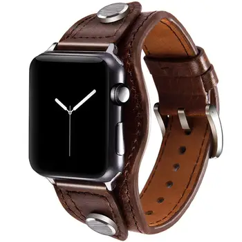 Curea Pentru Apple watch band 6 44mm 40mm 42mm 38mm bandă de piele pentru iwatch 6 5 4 3 2 1 SE Bijuterii Brățară Manșetă Brățară de curea