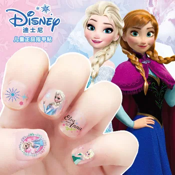 Disney Frozen Unghii Autocolant pentru copii Machiaj Jucării Personalitatea Copilului artă de Desene animate etichete Impermeabil fete Elsa și Anna Printesa