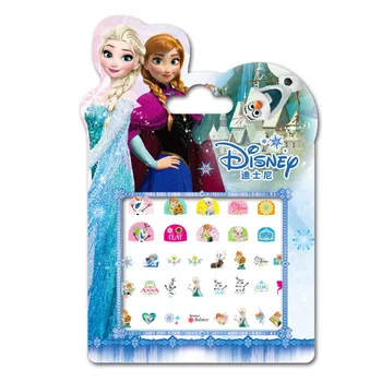 Disney Frozen Unghii Autocolant pentru copii Machiaj Jucării Personalitatea Copilului artă de Desene animate etichete Impermeabil fete Elsa și Anna Printesa