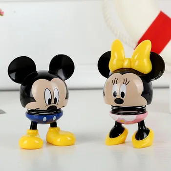 Disney Pahar De Desene Animate Mickey Mouse Minnie Masina Decor De Primăvară Papusa Figurina Model De Tort De Decorare Fată Jucărie Cadou De Ziua De Nastere