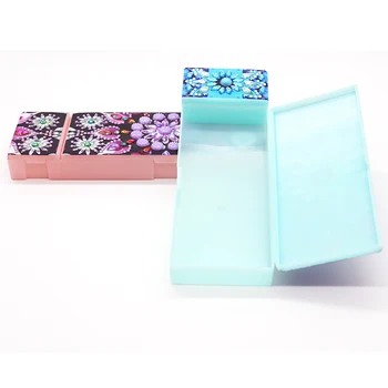 DIY Fluture floare mandala Speciale în Formă de Diamant Pictura Papetărie Cutie de Depozitare Stilou Cutie de Depozitare pentru Elev Cadou de Crăciun