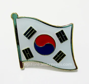 En-gros Lot de 10 buc pavilion Național Ace de Rever brosa Insigna Emblema Coreea