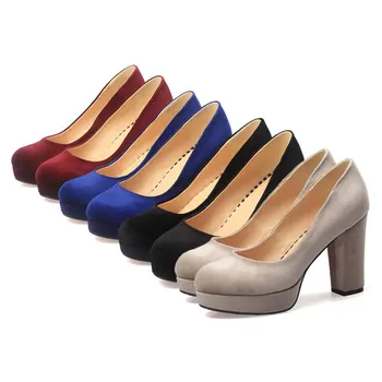 Fanyuan sex Fierbinte pe tocuri de 9 cm Turma obuwie damskie sunt sensibili siguranță pantofi pentru femei rotund toe Pantofi de Partid Doamnelor Slip-on Pompe de Înaltă