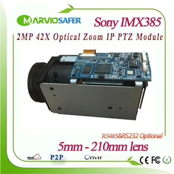 H. 265 1080P 2MP 42X Zoom Optic 5-210 mm lens Camera IP de Rețea PTZ Modul Starlight Sony IMX185/IMX385 Senzor RS485/RS232 Onvif