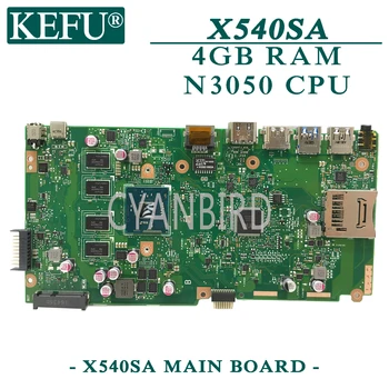 KEFU X540SA original placa de baza pentru ASUS X540SAA cu 4GB-RAM N3050 Laptop placa de baza