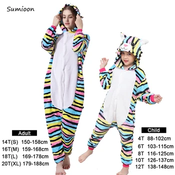 Kigurumi Stea Curcubeu Unicorn Onesie Pijamale Animale pentru Copii Fete Baieti Pijamale de Iarna Copii Panda unicornio Pijamale