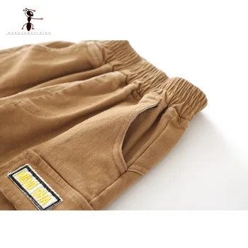 Kung Fu Ant 2020 Primăvară Baieti Pantaloni de Bumbac Talie Elastic Lungime Completă Monofazate Direct Pantaloni Pantaloni Largi Pentru Copil Băiat jambiere