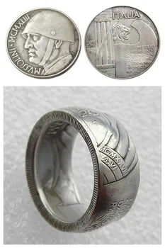 Manual Inelul De Italia De 20 De Lire 1943 Medalie De Argint Placat Cu Copia Monede În Dimensiunile De 8-16