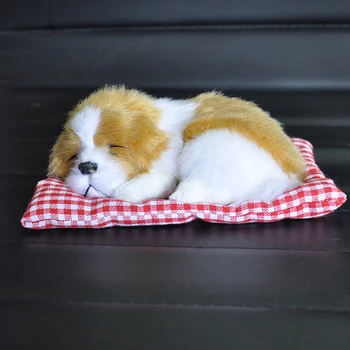 Masina Ornament ABS Pluș Câini Decor Simulare de Dormit Câine Jucărie Auto de Bord Decor Ornamente Drăguț Accesorii Auto