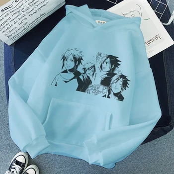 Moda Naruto Hanorace Streetwear Itachi Pulover Tricoul Naruto Hanorace Anime Streetwear Cuplu Toamna Haina de Iarna Femei/bărbați