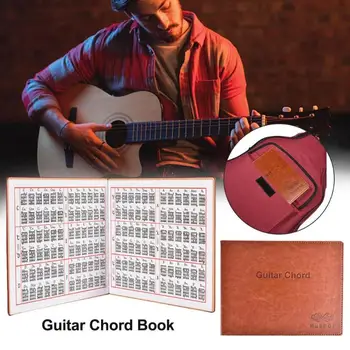 Muspor Coardă de Chitară de Carte Grafic de Înaltă Calitate din Piele PU cu 6 corzi Paperback Chitara Tablature Guitarra Exercițiu Foaie