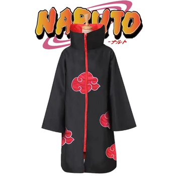 Naruto Cosplay Costum Naruto Sasuke Akatsuki Uchiha Itachi Mantie Hanorace Costum De Halloween Plus Dimensiune