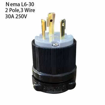 NE Nema L6-30P Anti-drop Industriale Groungding Blocare Plug 2 Pol 3 de Sârmă Conector plug-in cu Cablu de Alimentare Cablu de 30A 250V