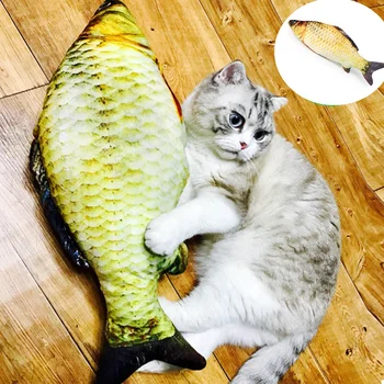 Noi 3D Design Pește Pisică Câine Perna 20/40/60 cm Canapea Decor Acasă Realiste Rahat Perna umpluta Perna Adorabila cu Fermoar Pește Perna