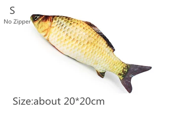 Noi 3D Design Pește Pisică Câine Perna 20/40/60 cm Canapea Decor Acasă Realiste Rahat Perna umpluta Perna Adorabila cu Fermoar Pește Perna