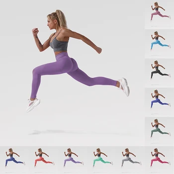 Noi Fără Sudură Colanti Sport Femei Fitness Yoga Pantaloni Cu Talie Înaltă, Subțire Antrenament Jambiere Lungime Completă De Funcționare Sport Sala De Sport Colanti