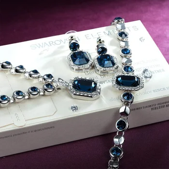 Noi, Originale, Cristale Swarovski De la Lux Colier Bratara Cercei Inele Seturi de Bijuterii pentru Cadou de Ziua Îndrăgostiților