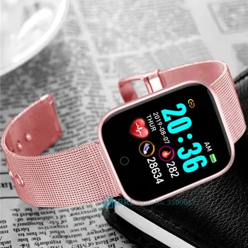 Noul Ceas Inteligent Pătrat Femei Bărbați Smartwatch Pentru Android IOS Electronice Inteligente Ceas Fitness Tracker Sport Bluetooth Smart-ceas